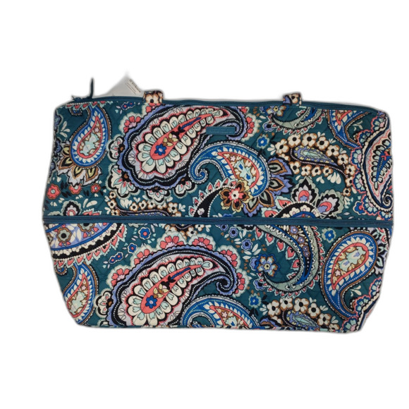 VERA BRADLEY Haymarket Paisley Jewel Expandable Travel Bag Tote NEW - Picture 3 of 9